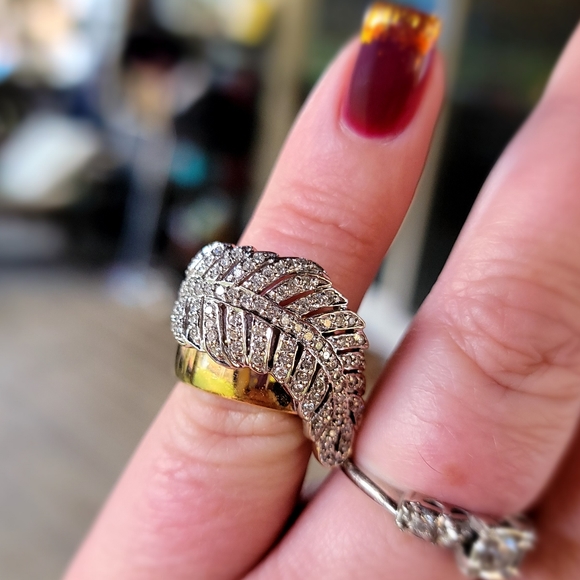 Sonia B Feather/Leaf Ring - Picture 7 of 10